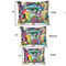 Abstract Eye Painting Outdoor Dog Beds - SIZE CHART