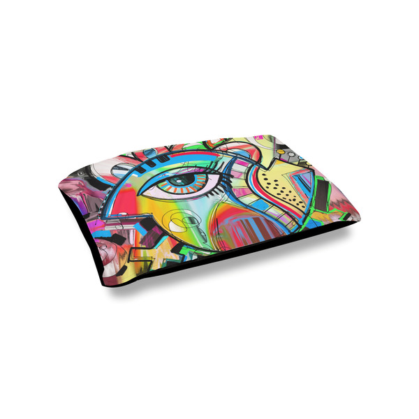 Custom Abstract Eye Painting Outdoor Dog Bed - Small