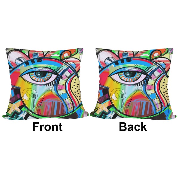 Abstract Eye Painting Outdoor Pillow - 20x20