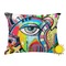 Abstract Eye Painting Outdoor Throw Pillow (Rectangular - 12x16)