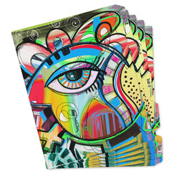 Abstract Eye Painting Binder Tab Divider Set