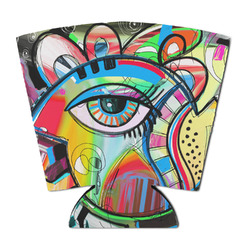 Abstract Eye Painting Party Cup Sleeve - with Bottom