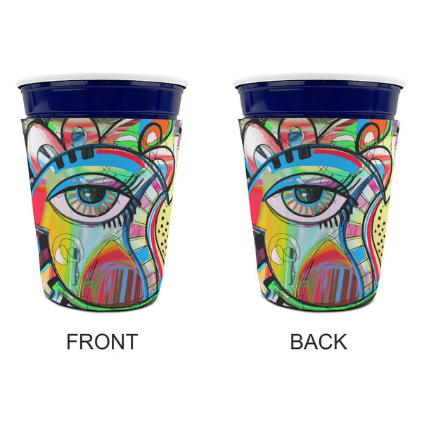 Abstract Eye Painting Party Cup Sleeves - without bottom - Approval