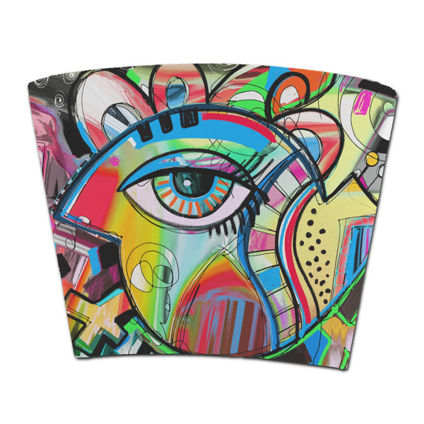 Custom Abstract Eye Painting Party Cup Sleeve - without bottom