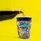 Abstract Eye Painting Party Cup Sleeves - without bottom - Lifestyle