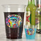 Abstract Eye Painting Party Cups - 16oz - In Context