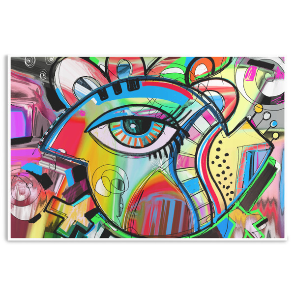 Custom Abstract Eye Painting Disposable Paper Placemats