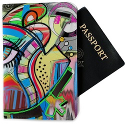 Abstract Eye Painting Passport Holder - Fabric