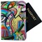 Abstract Eye Painting Passport Holder - Fabric