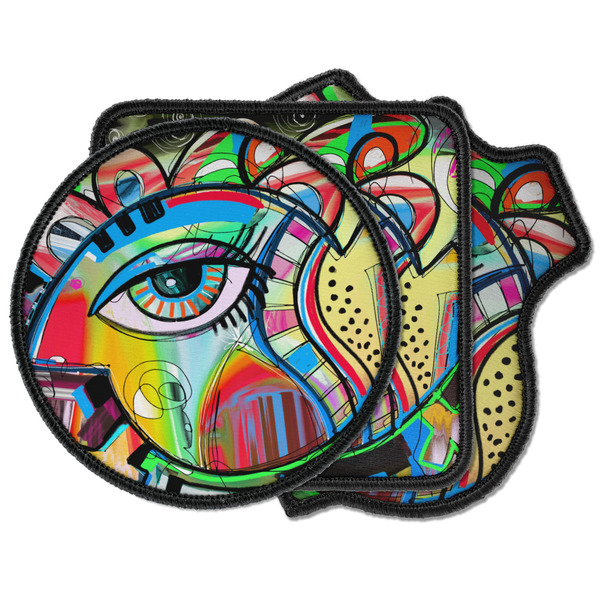 Custom Abstract Eye Painting Iron on Patches