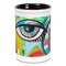 Abstract Eye Painting Pencil Holder - Black