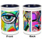 Abstract Eye Painting Pencil Holder - Blue - approval
