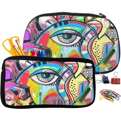 Abstract Eye Painting Neoprene Pencil Case