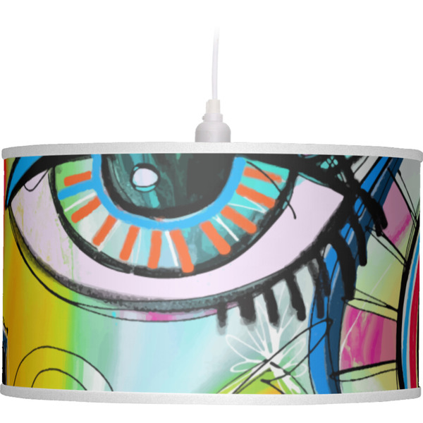Abstract Eye Painting Pendant Lamp Shade
