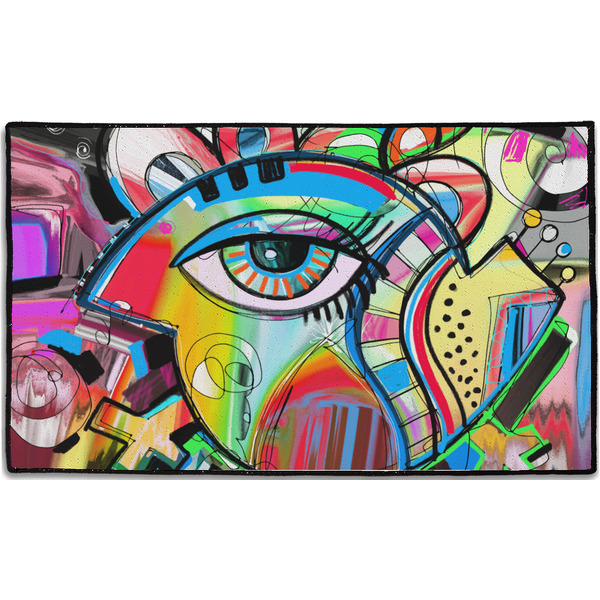 Custom Abstract Eye Painting Door Mat - 60"x36"