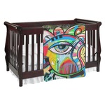 Abstract Eye Painting Baby Blanket (Single Sided)