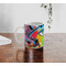Abstract Eye Painting Personalized Coffee Mug - Lifestyle