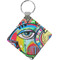Abstract Eye Painting Personalized Diamond Key Chain