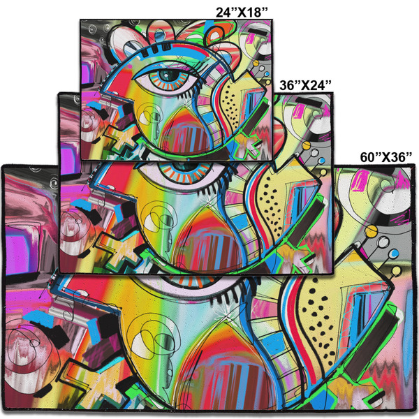 Abstract Eye Painting Personalized Door Mat - Group Parent IMF