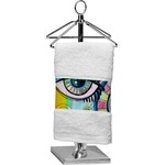 Abstract Eye Painting Cotton Finger Tip Towel