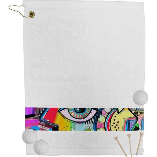 Custom Abstract Eye Painting Golf Bag Towel