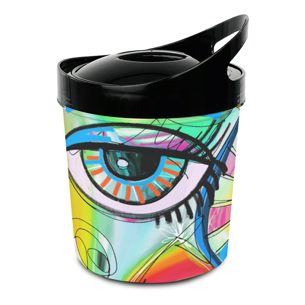 Custom Abstract Eye Painting Plastic Ice Bucket