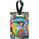 Abstract Eye Painting Plastic Luggage Tag - Rectangular