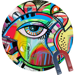 Abstract Eye Painting Round Fridge Magnet