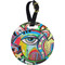 Abstract Eye Painting Personalized Round Luggage Tag