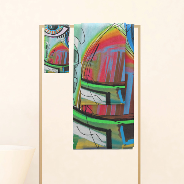 Abstract Eye Painting Personalized Towel Set