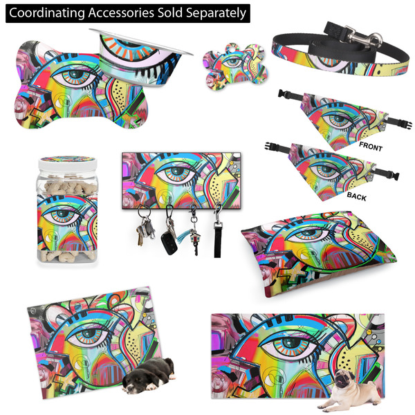 Abstract Eye Painting Customized Pet Accessories