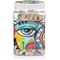 Abstract Eye Painting Dog Treat Jar