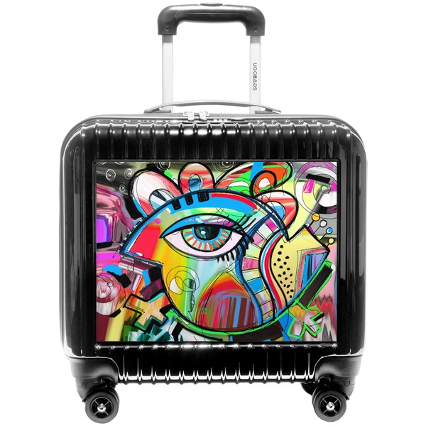Custom Abstract Eye Painting Pilot / Flight Suitcase