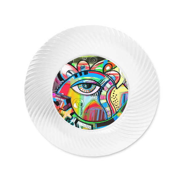Abstract Eye Painting Plastic Party Appetizer & Dessert Plates - Approval