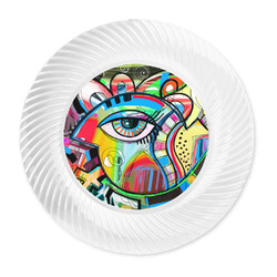 Abstract Eye Painting Plastic Party Dinner Plates - 10"