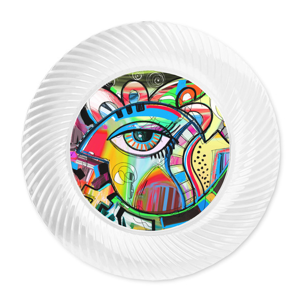Abstract Eye Painting Plastic Party Dinner Plates - Approval