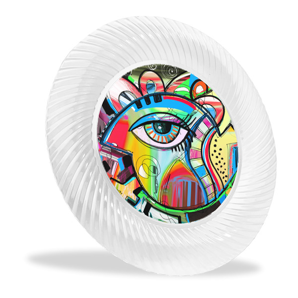 Custom Abstract Eye Painting Plastic Party Dinner Plates - 10"