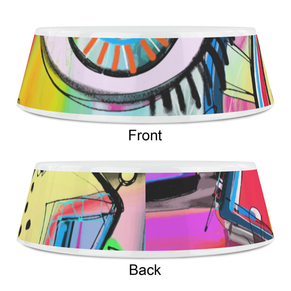 Abstract Eye Painting Plastic Pet Bowls - Small - APPROVAL