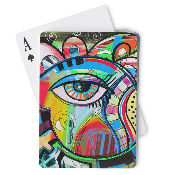 Custom Abstract Eye Painting Playing Cards