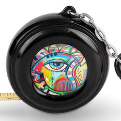 Abstract Eye Painting Pocket Tape Measure - 6 Ft w/ Carabiner Clip