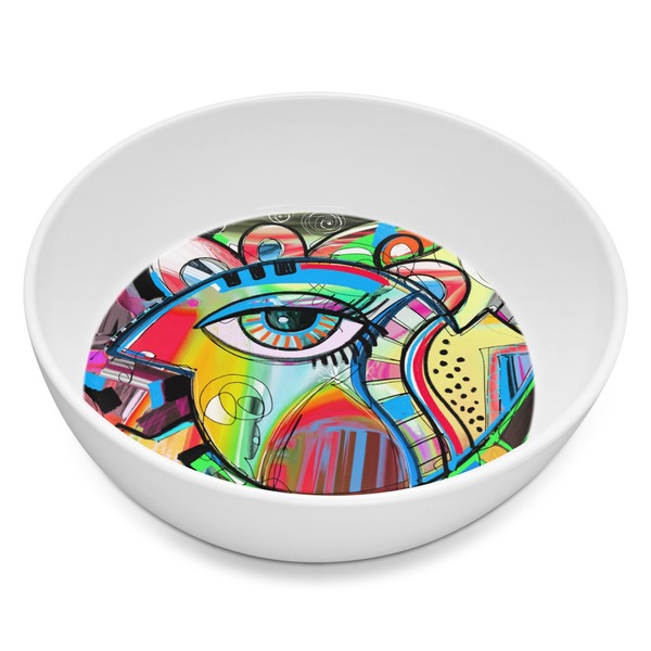 Custom Abstract Eye Painting Melamine Bowl - 8 oz
