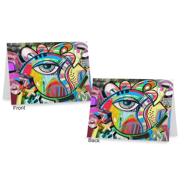 Abstract Eye Painting Postcard - Front and Back