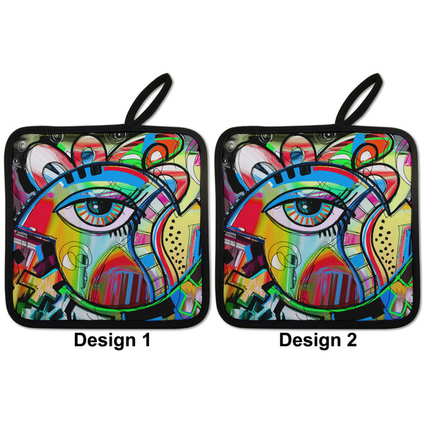 Abstract Eye Painting Pot Holders - Set of 2 APPROVAL
