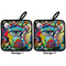 Abstract Eye Painting Pot Holders - Set of 2 APPROVAL