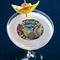 Abstract Eye Painting Printed Drink Topper - Medium - In Context