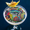 Abstract Eye Painting Printed Drink Topper - XLarge - In Context