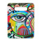 Abstract Eye Painting Rectangle Trivet with Handle - FRONT
