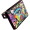 Abstract Eye Painting Rectangular Car Hitch Cover w/ FRP Insert (Angle View)