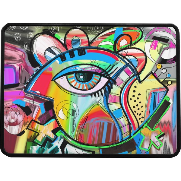 Abstract Eye Painting Rectangular Car Hitch Cover w/ FRP Insert