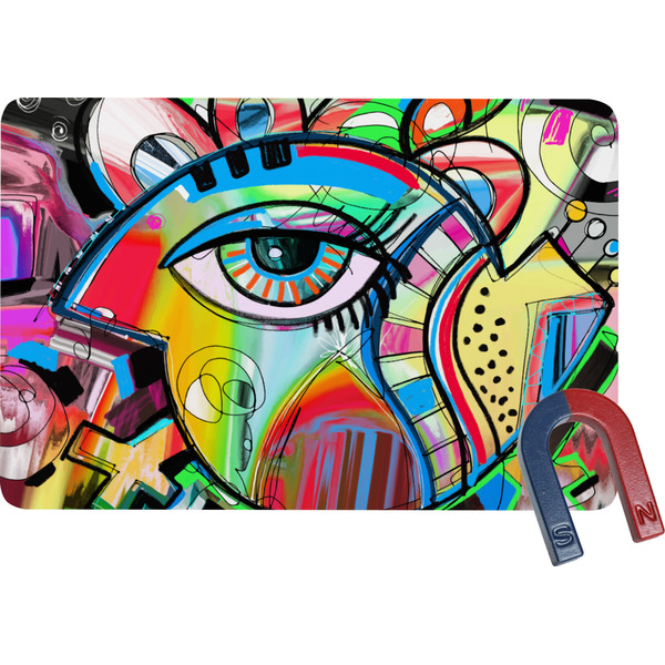 Custom Abstract Eye Painting Rectangular Fridge Magnet